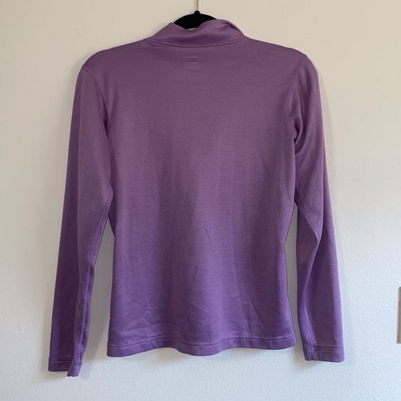 Patagonia Capilene Light Purple Quarter Zip Pullover Thermal Layer Lightweight - Picture 4 of 4
